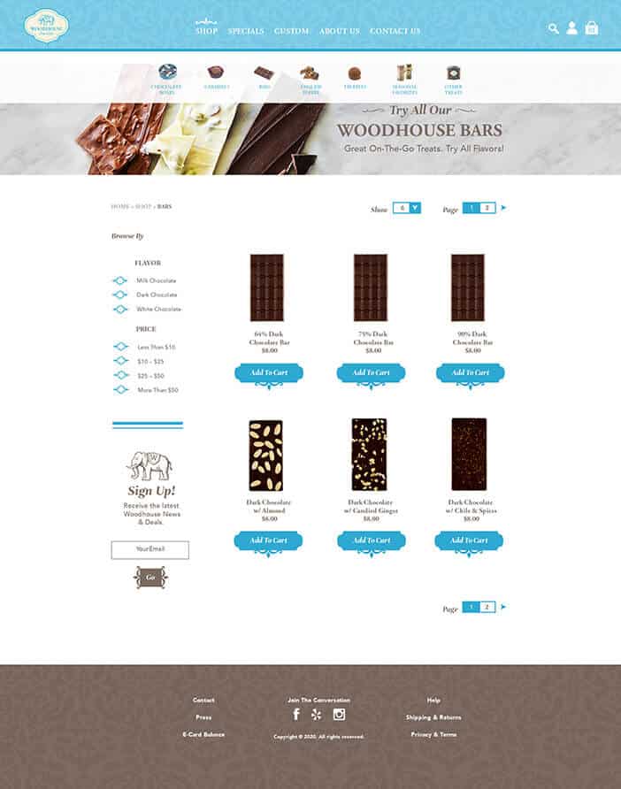 Woodhouse Chocolates -Product PG